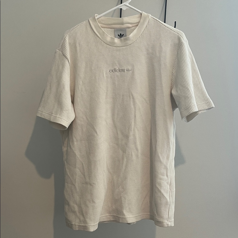Adidas Men's Off-White Short Sleeve Tee